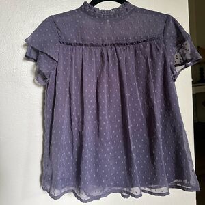 Women’s High Neck Flowy Blouse Top size Small
